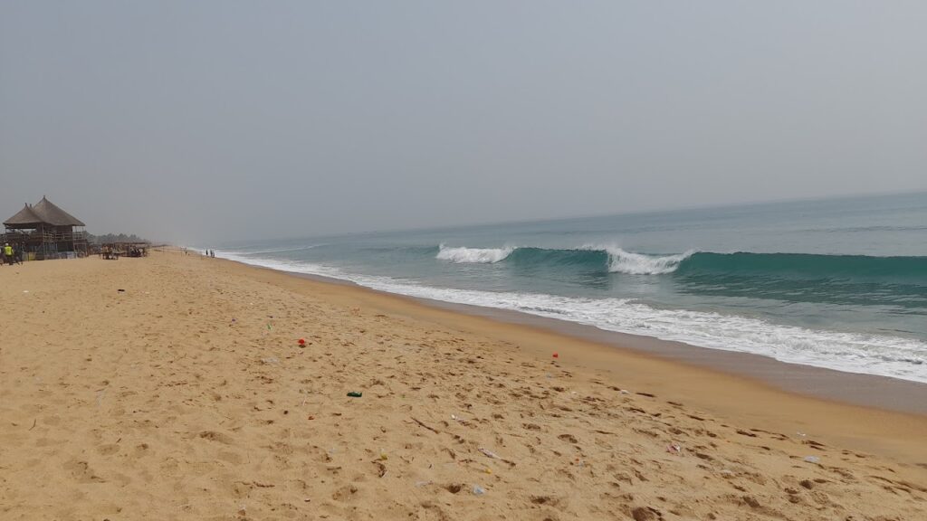 waves on the beach